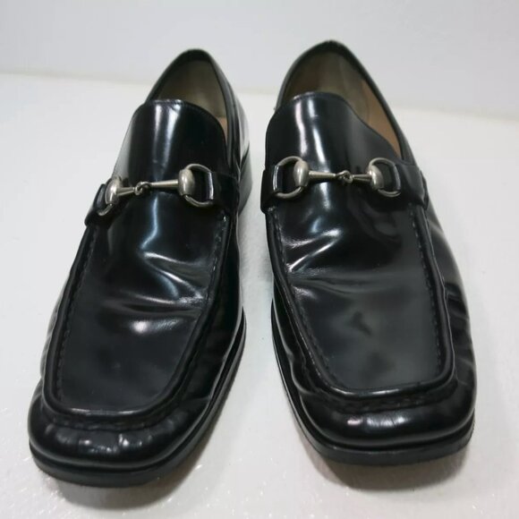 Gucci Horse Bit Leather Casual Footwear Men\'s Loafers Shoes Italy Sz 41.5 E 8 main image 6